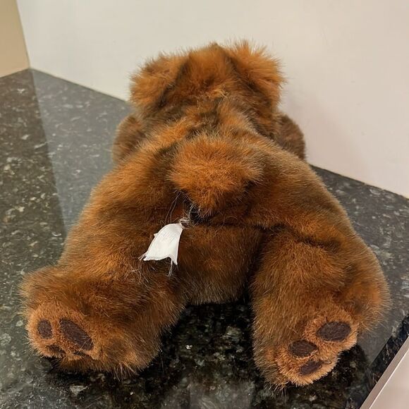 MJC International 1992 Plush Stuffed Vintage Brown Teddy Bear 12" - Picture 5 of 7